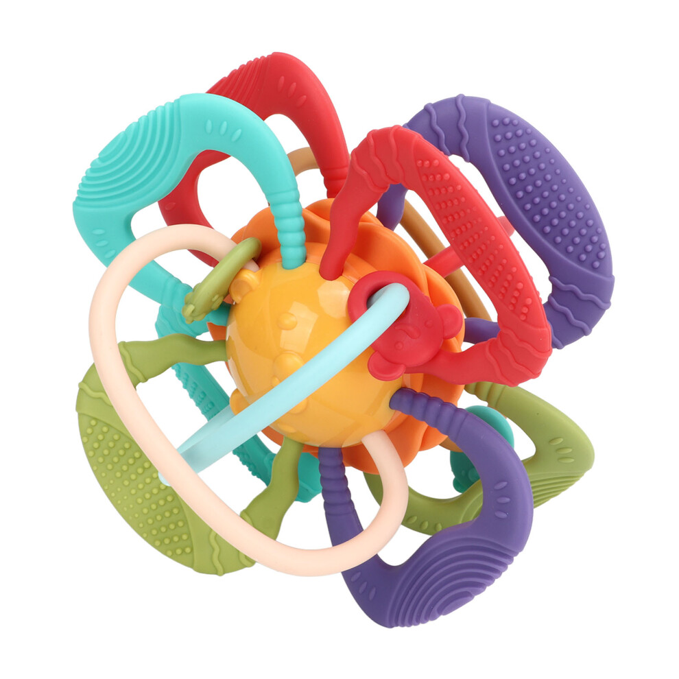 Lightweight Baby Teether Ball Plastic Sensory Toy for Infants 8cm Soft & Safe