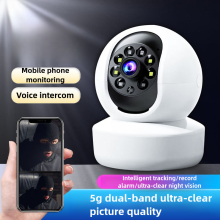 Babyvakt Y18, säkerhetskamera med 1080P HD inomhuskamera, infraröd nattseende, realtidsövervakning, finansiell kryptering för molnlagring,