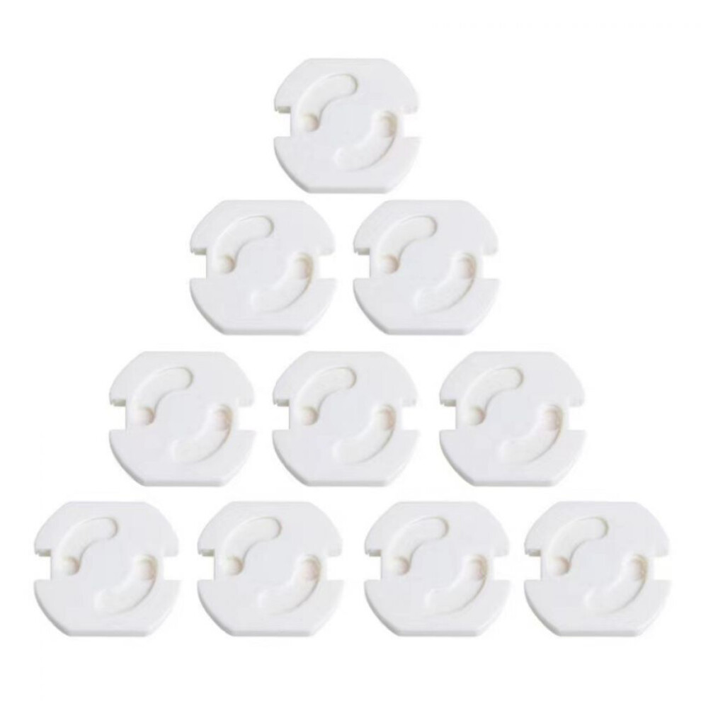 Secure Your Sockets: Linear Fluorescent Lampholder Socket Covers, Non-Electric Shock Protective Outlet, Universal Fit for Standard Outlets (10PCS)
