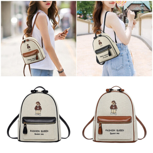 Student Backpacks 2025 Fashionable Daypack Spacious-brown 2