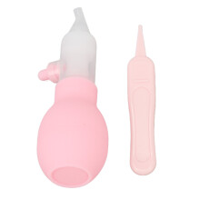 Infant Nasal Aspirator with Soft Silicone Tip, Baby Snot Sucker & Tweezers
