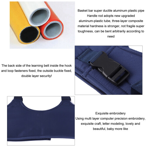 Adjustable Toddler Walking Support Harness for 9-24M Infants Dark Blue 2