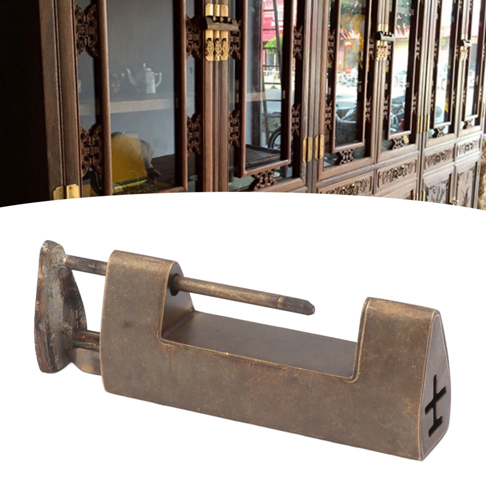Vintage Brass Chinese Padlock 4.4Cm For Cabinets & Boxes 9331370352606
