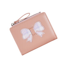 Fashionable Card Holders And Zippered Coin Pocket-Light pink