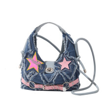 Damenhandtasche mit fünfzackigem Stern, Umhängetasche, stilvolle