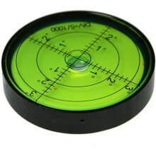 Niveaux à bulle ronds de construction, niveau à bulle horizontal de haute précision avec bulle à œil-de-bœuf pour instrument de précision