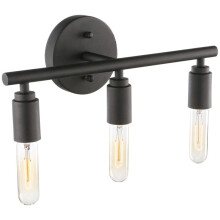 Vägglampa med synliga glödlampor, rustik tvåfärgad vägglampa i industriell stil för matsal, hall, bibliotek, vintagedesign, fastmonterad med