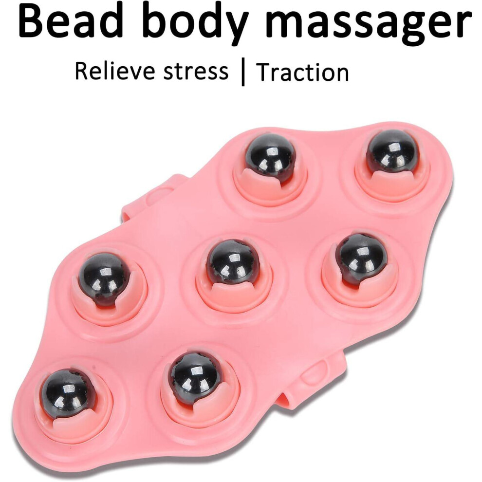 Palm-Shaped Hand-Held Massager, Improves Circulation, Versatile Massage Tool With 7 Rotating 360 Massage Balls For Deep Tissue Massage, Relieves