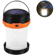 Lanterne de camping portable, lampe LED rechargeable et pliable pour la randonnée et le trekking, design unique et étanche, 3 modes d'éclairage