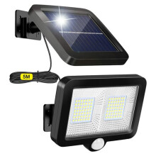 Solar Powered Wall Lamp with 98 LEDs, Easy Installation Solar Motion Sensor Light with Split Design, Weather Resistant Outdoor Solar Lights for