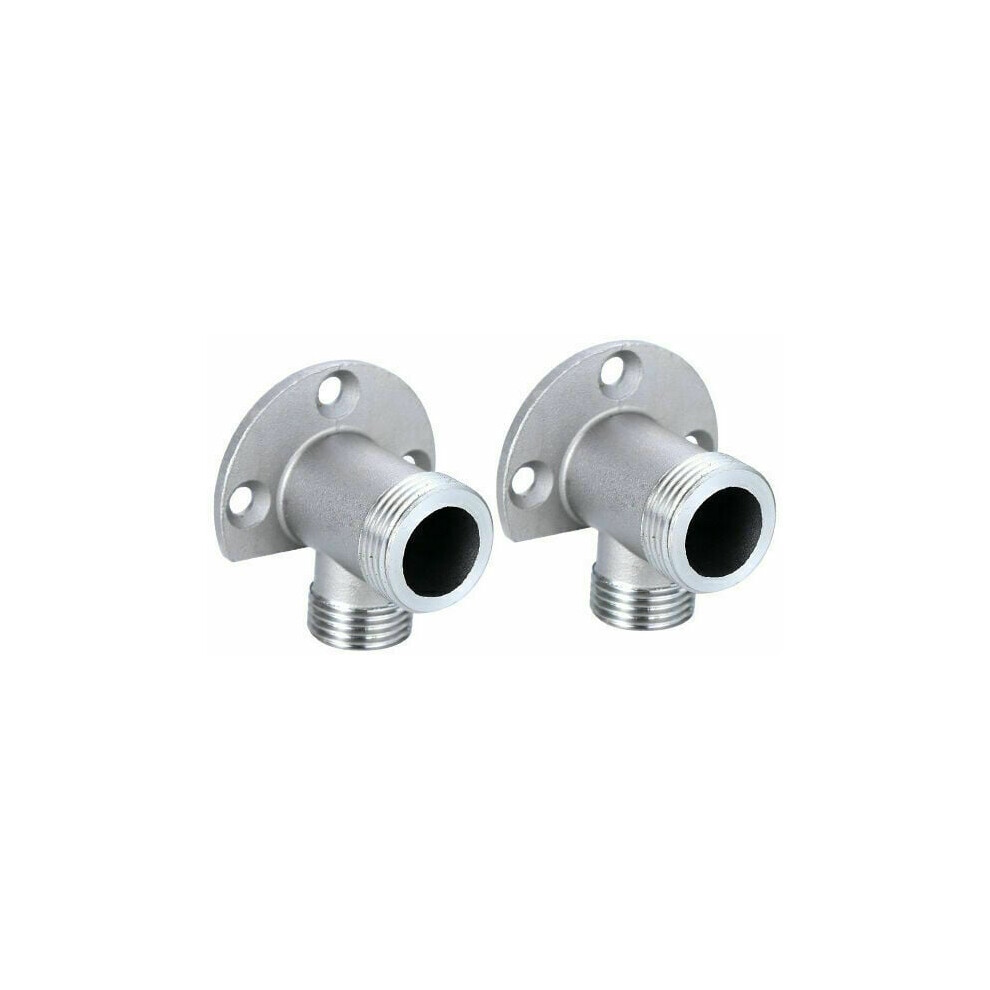 Stainless Steel Surface Mount Adapter For Exposed Shower Faucet Systems, Quick And Easy Installation Kit, Convert In-Wall To Surface For Enhanced 9405630629750