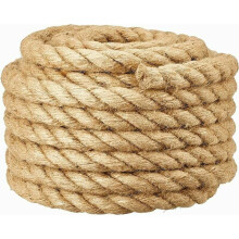 Cuerda de cáñamo de 20 mm y 10 m, cuerda de manila trenzada de alta resistencia para decoración de jardines y barandillas de escaleras, cordón de