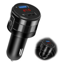 Adaptador auxiliar com proteção de chip inteligente, carregador USB-C, Bluetooth 5.3, tamanho portátil, seguro e confiável para seus dispositivos.