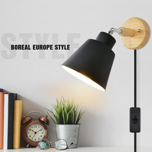 Βάση λαμπτήρα από μασίφ ξύλο Nordic Design, απλή Nordic Design με ματ μαύρο φινίρισμα, 2