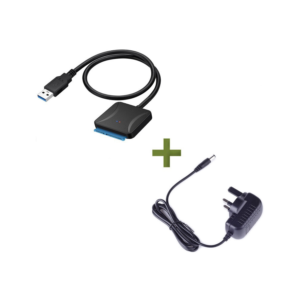 Sata To Usb 3.0 Adapter Cable, Compatible With Hdd Ssd And Supports Sata Iii, Enables Superspeed Usb3.0 Transfer Rates For Fast External Drive 9340959524273