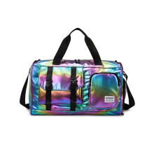 Large Capacity Fitness Bag Dry and Wet-Colorful black