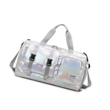 Fitness Bag Dry and Wet Separation Gym Bag Travel Bag-Beige