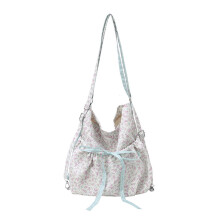 Functional Floral Crossbody Bag Lightweight School Backpack for