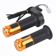 Ergonomic Handlebar Design Motorcycle Grips With Aluminum Lock, Anti Slip Rubber Gel Universal Fitment Shock Absorption CNC Machined Aluminum Easy