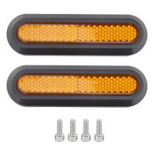 Capa protetora lateral traseira para roda da Xiaomi M365PRO PRO2, capa decorativa para roda traseira de scooter com faixa refletora, capa protetora