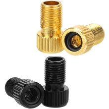 Adaptador de válvula Presta de latón de alta calidad, convierte Presta a Schrader para un inflado de neumáticos fiable, ideal para usar con bomba