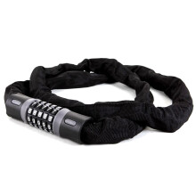 Candado antirrobo para bicicleta con cadena, combinación de 5 dígitos, reajustable, de acero resistente, sin llave, para bicicletas, motocicletas,