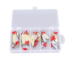 Fishing Spoon Lures Metal Hard Baits With Hooks For Bass Trout Salmon Needle Nose Design Life Like Swimming Action Mirror Finish Aerodynamic Shape Ant