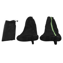 1 par de cubiertas para botas de nieve L negro reflectante