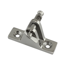 Dobradiça para bimini em aço inoxidável 316 fundido para uso marítimo, para montagem em superfícies curvas, superfície altamente polida,