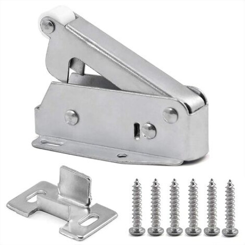 Πόρτα Ντουλαπιού Επίπλων Mini-Lock Αυτόματο, Μαγνητικό Κλείδωμα με Ρυθμιζόμενες Οπές