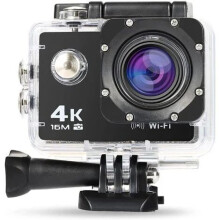 Sport Body Cam: Vattentät actionkamera i 4K30FPS med vidvinkelobjektiv, perfekt för hjälmmonterade äventyr