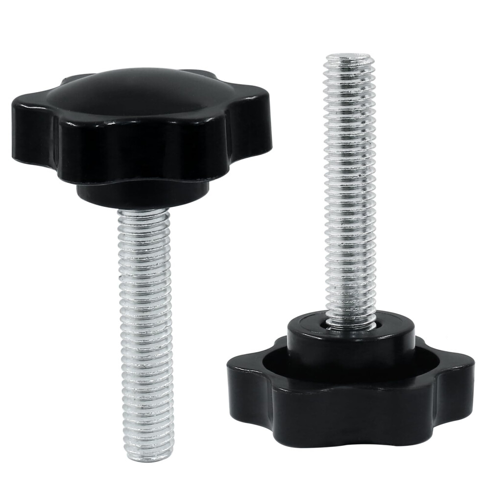 Hex Shaped Clamping Knob, Plastic And Steel Construction Threaded Knob For Mechanical Engineering, Wide Applications In Industrial Equipment, 9169997172235