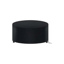 Fire Pit Cover, Long Lasting Protection From Sun Rain Dust Wind Heat Cold Frost, Adjustable Drawstring And Strap With Click Closure For Outdoor Patio
