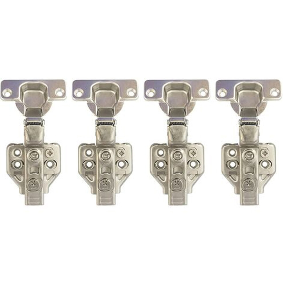 Concealed Cabinet Hinges With Quiet Operation, Self Close Heavy-Duty Stainless Steel For Furniture Cupboards Full Overlay Retractable (4Pcs) 9004841533230