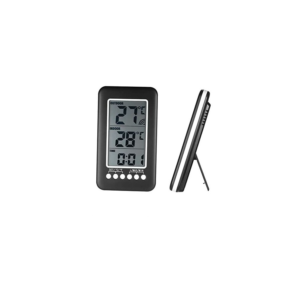 Temperature Gauge for Indoor Outdoor Use, Wide Range Measurement with Wireless Digital Thermometer, Easy Readability and Audible Alarm for Home Safety