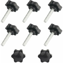 Cabo de fixação resistente à ferrugem, botão hexagonal de plástico e metal para desmontagem rápida, bordas lisas, anticorrosivo, confortável,