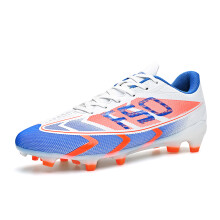 (Ivory, 44) Football shoes with TF studs for turf and FG long studs, suitable for both men and women, designed for slip resistance. football