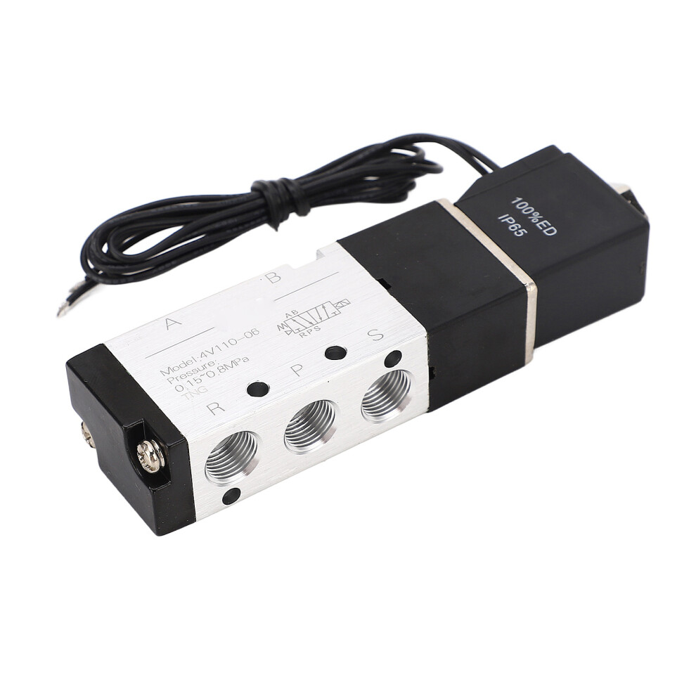 4V110 06 Pneumatic Solenoid Valve 2P 5W Aluminum Ip65 Dc12v 8711378652150