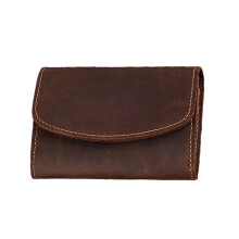 Compact Wallets for Women Bifold Clutch Fashion Pu-Coffee