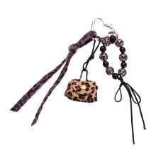 Porte-clés imprimé léopard, accessoire-Lumière à imprimé léopard