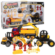 Lernspielzeug, Konstruktionsspielzeug für Kinder, um ihren inneren Baumeister zu entfesseln, Press Go Trucks mit interaktiven Funktionen aus