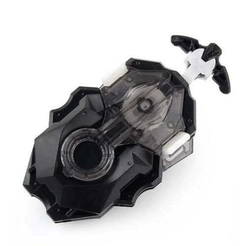 Dual-Function Wire Bey Launcher for Kids - Black Left & Right Spin