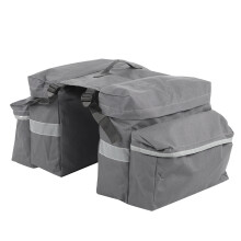 Borsa da portapacchi per bicicletta, design classico, facile installazione, resistente, impermeabile, con finiture riflettenti per la sicurezza