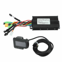 Controlador de bicicleta eléctrica con pantalla LCD, controlador de motor sin escobillas con función de autoaprendizaje, cuerpo de aleación de