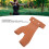 Brown PU Leather Archery Shooting Glove, 2-Finger Left Hand Protector 5