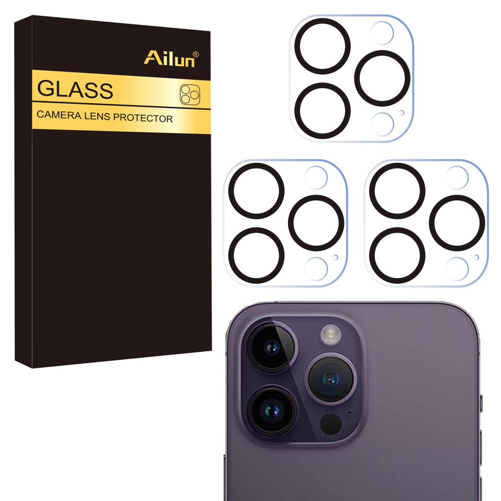 Ultra Hd Clear Camera Lens Protector For Iphone 14 Pro & 14 Pro Max, 9H Hardness Tempered Glass Screen Cover With Night Shooting Function, Easy To 9482726662778