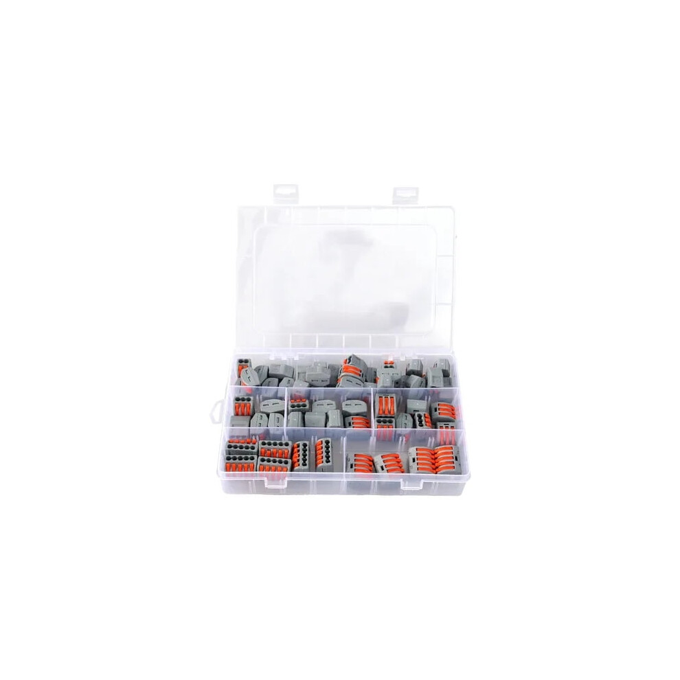 Compact Splicing Reusable Connector For Quick Disconnect, Flame Retardant No Tools Required For Solid, Stranded, And Flexible Wires (36Pcs) 9340258541162
