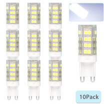 Lâmpada G9LED, 5W (equivalente a 40W), luz branca fria de 6000K, sem cintilação, excelente dimerização, acendimento instantâneo, feixe de 360