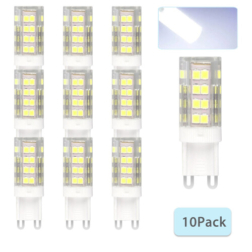 Λαμπτήρας G9LED, 5W αντικαθιστά 40W, λευκό φως ημέρας 6000K, χωρίς τρεμόπαιγμα,