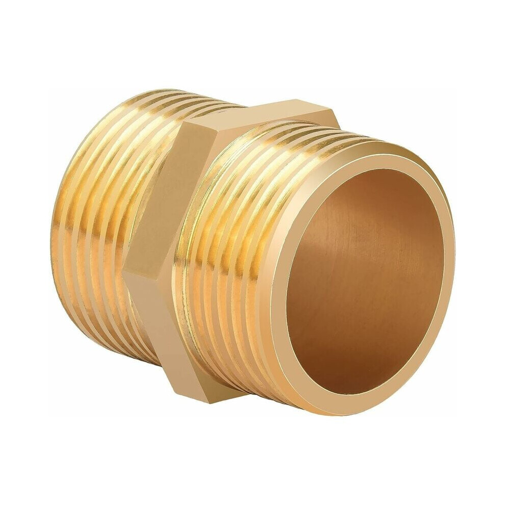Unwavering Plumbing Ally, 1 Inch Brass Hex Nipple Adapter, Combining Strength And Adaptability 9405630571561